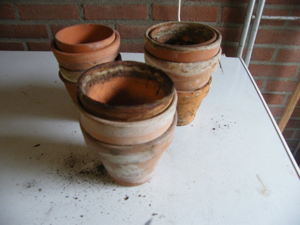 stenen bloempotten, Ophalen, Steen, Gebruikt, Balkon