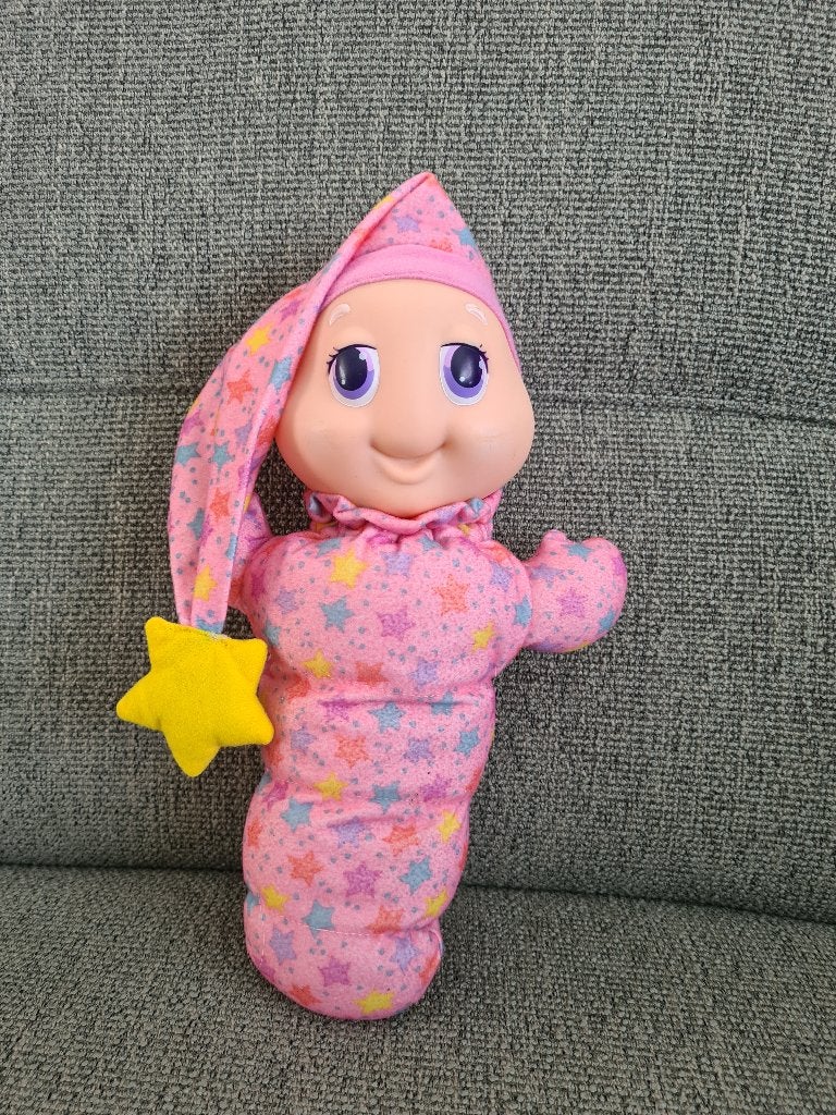 Glo friends worm knuffel knuffeltje pluche opbergzak etui, Gebruikt, Verzenden, Playskool, Nvt