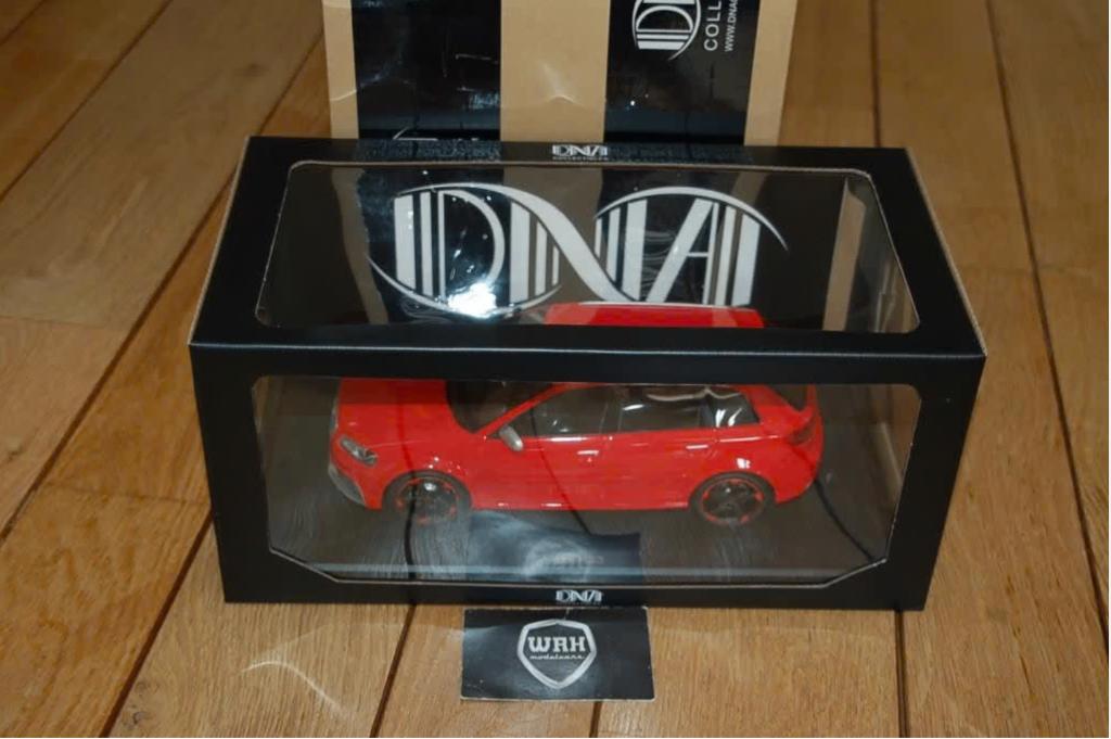 1:18 AUDI RS3 SPORTBACK 2011 red DNA collectibles inbox WRH, Hobby en Vrije tijd, Modelauto's | 1:18, Verzenden, Zo goed als nieuw