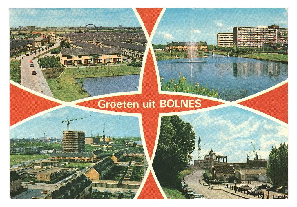 984076 Bolnes ZH 80+ Wederopbouw Gelopen met Postzegel, Ophalen of Verzenden, 1980 tot heden, Gelopen, Zuid-Holland