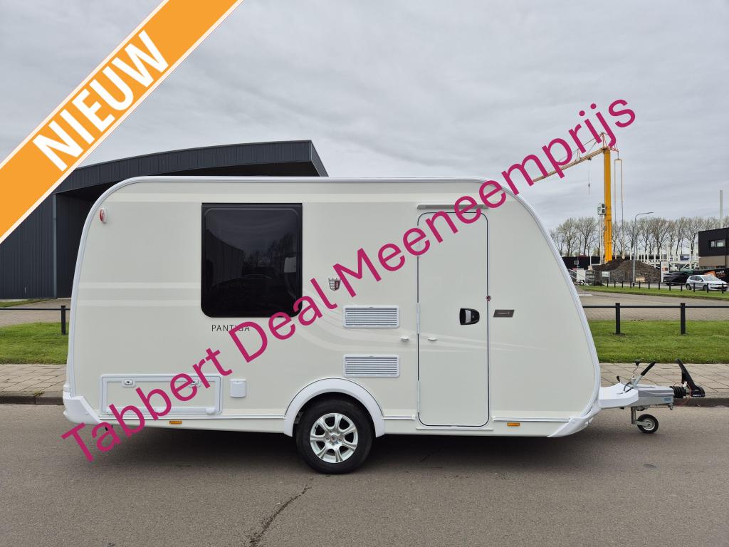 Tabbert Pantiga 390 WD Meeneemprijs, Caravans en Kamperen, Overige typen, Standaardzit, Tabbert, Tot en met 2