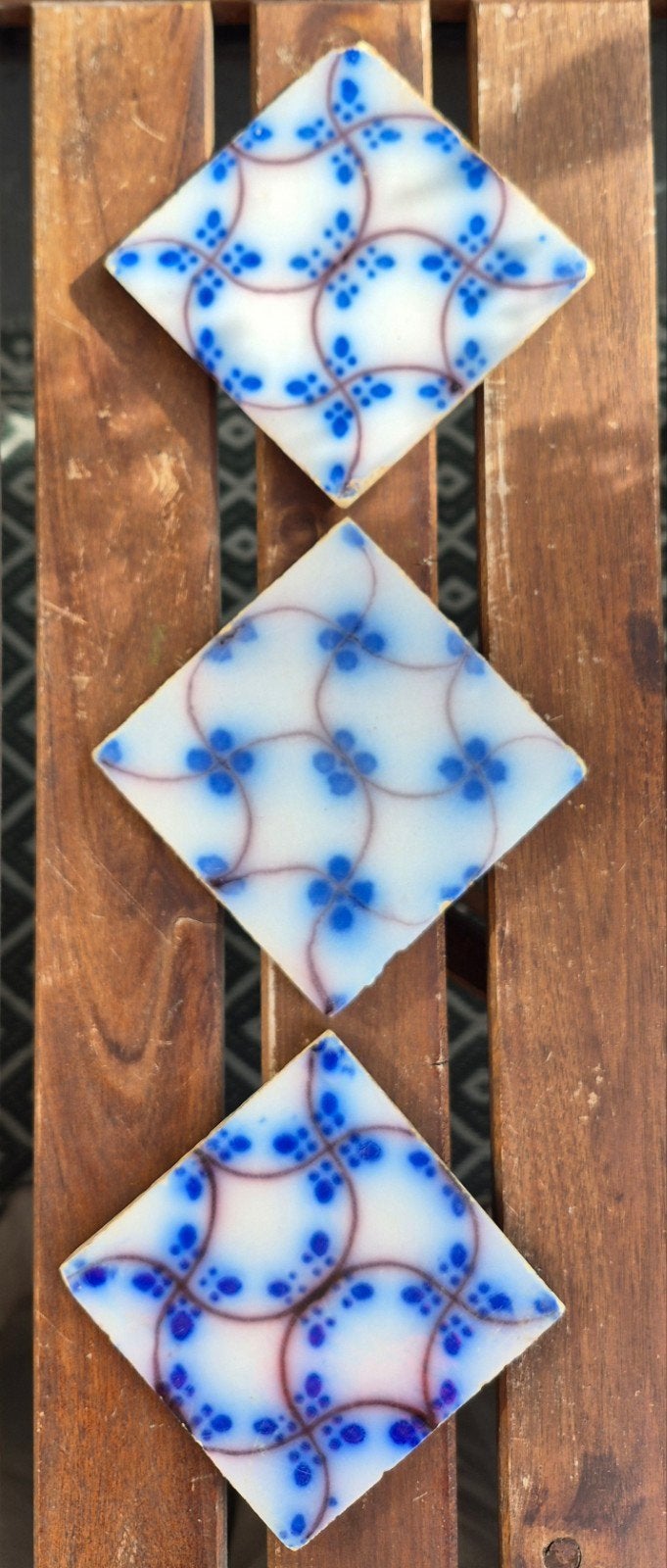 Antieke tegels 1870-1890 Pas de Calais, blauw wit tegels., Antiek en Kunst, Ophalen of Verzenden