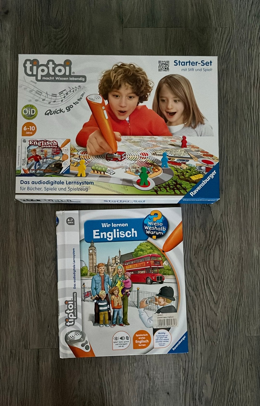 tiptoi set wij leren engels, en spel engelse detective, Kinderen en Baby's, Speelgoed | Educatief en Creatief, Ophalen of Verzenden