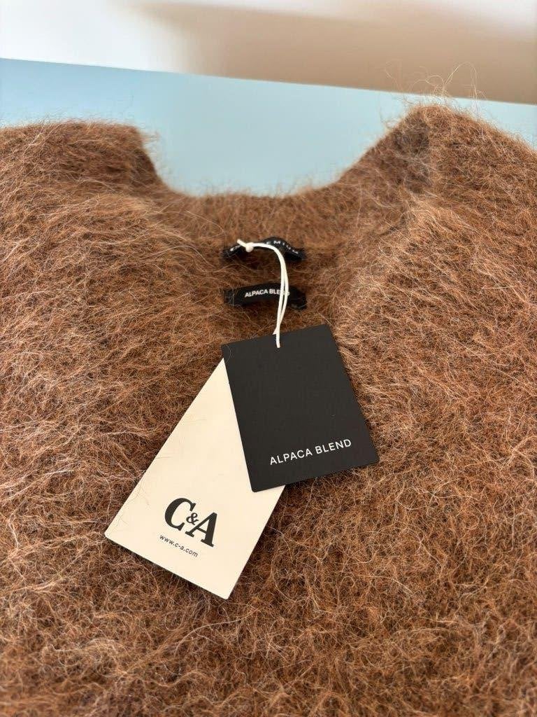 Trui Alpaca bruin, C&A Premium, Ophalen of Verzenden, Nieuw, Bruin