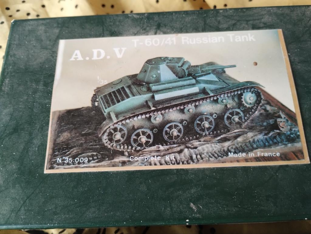Vintage set T-60/41 Russische tank, Overige merken, Gebruikt, Verzenden, 1:32 tot 1:50
