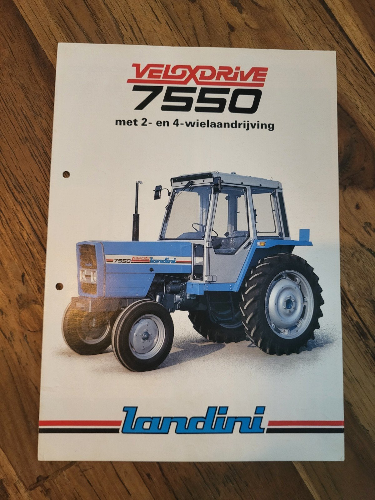 tractor folder Landini 7550, Ophalen of Verzenden, Zo goed als nieuw