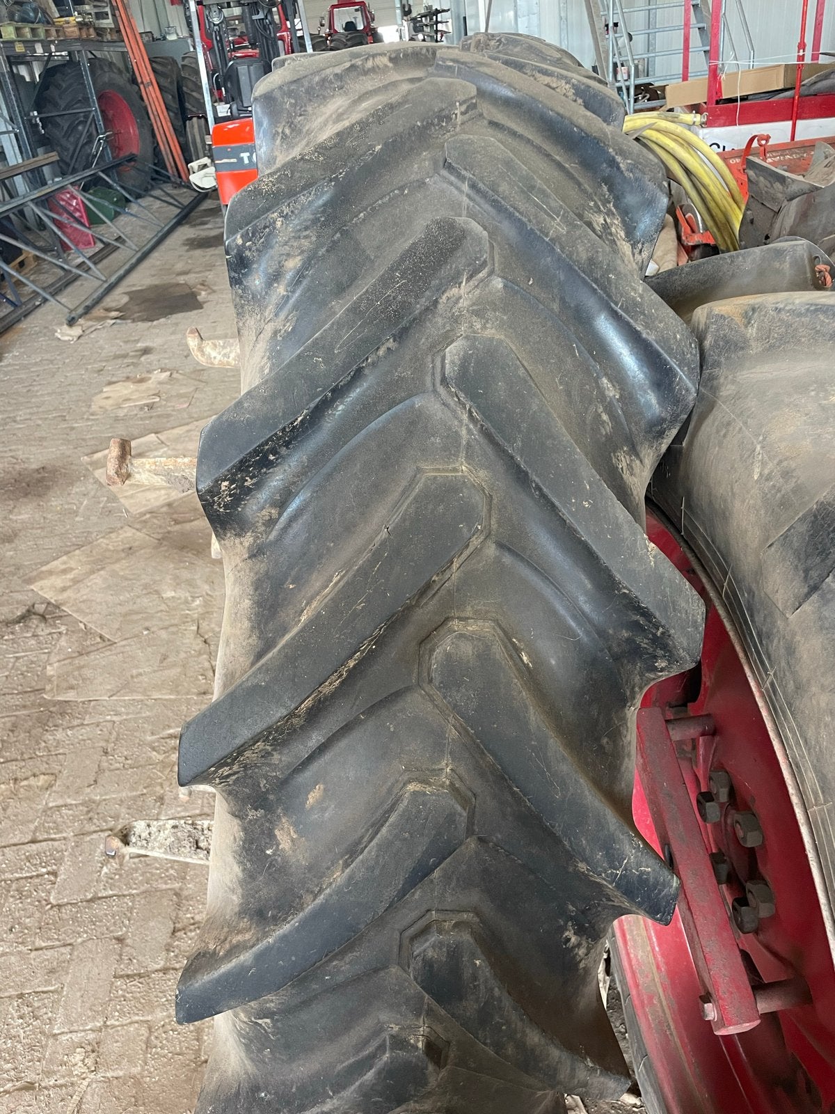 Set dubbellucht wielen Vredestein 16,9 R38, Ophalen