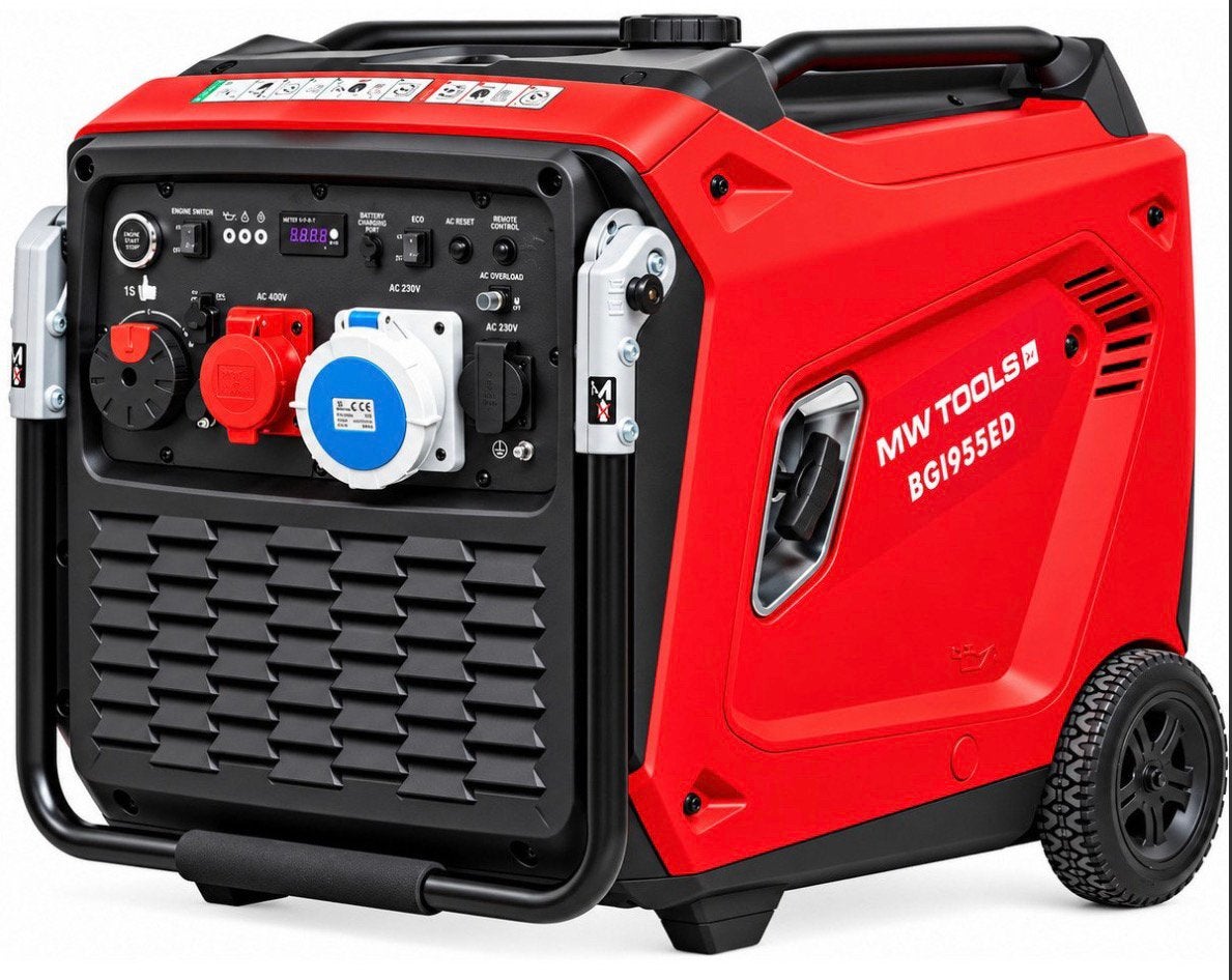 Benzine inverter generator 9,5kW 3x400V+230V ATS MW Tools, Ophalen, Nieuw