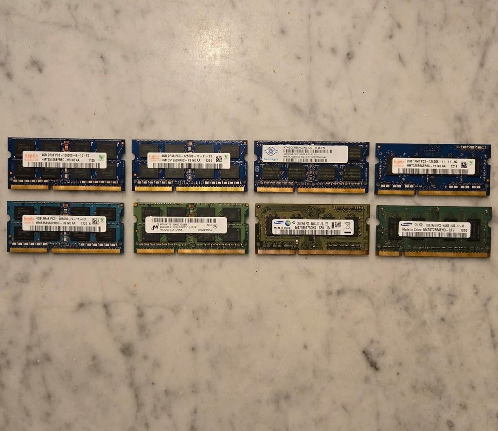 Verschillende Sodimm Modules "DDR3", Computers en Software, RAM geheugen, Verzenden, 1600mhz, DDR3, Zo goed als nieuw