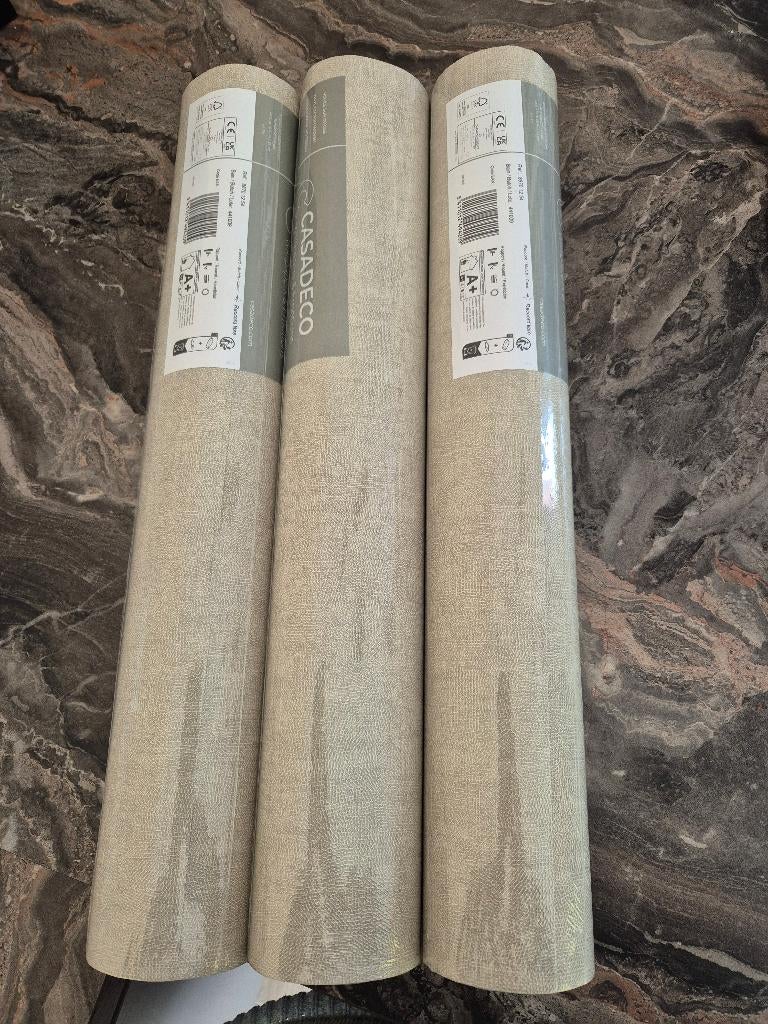 Mooi vliesbehang, NIEUW, 3 rollen (groen), Ophalen of Verzenden, 10 tot 25 m², Groen