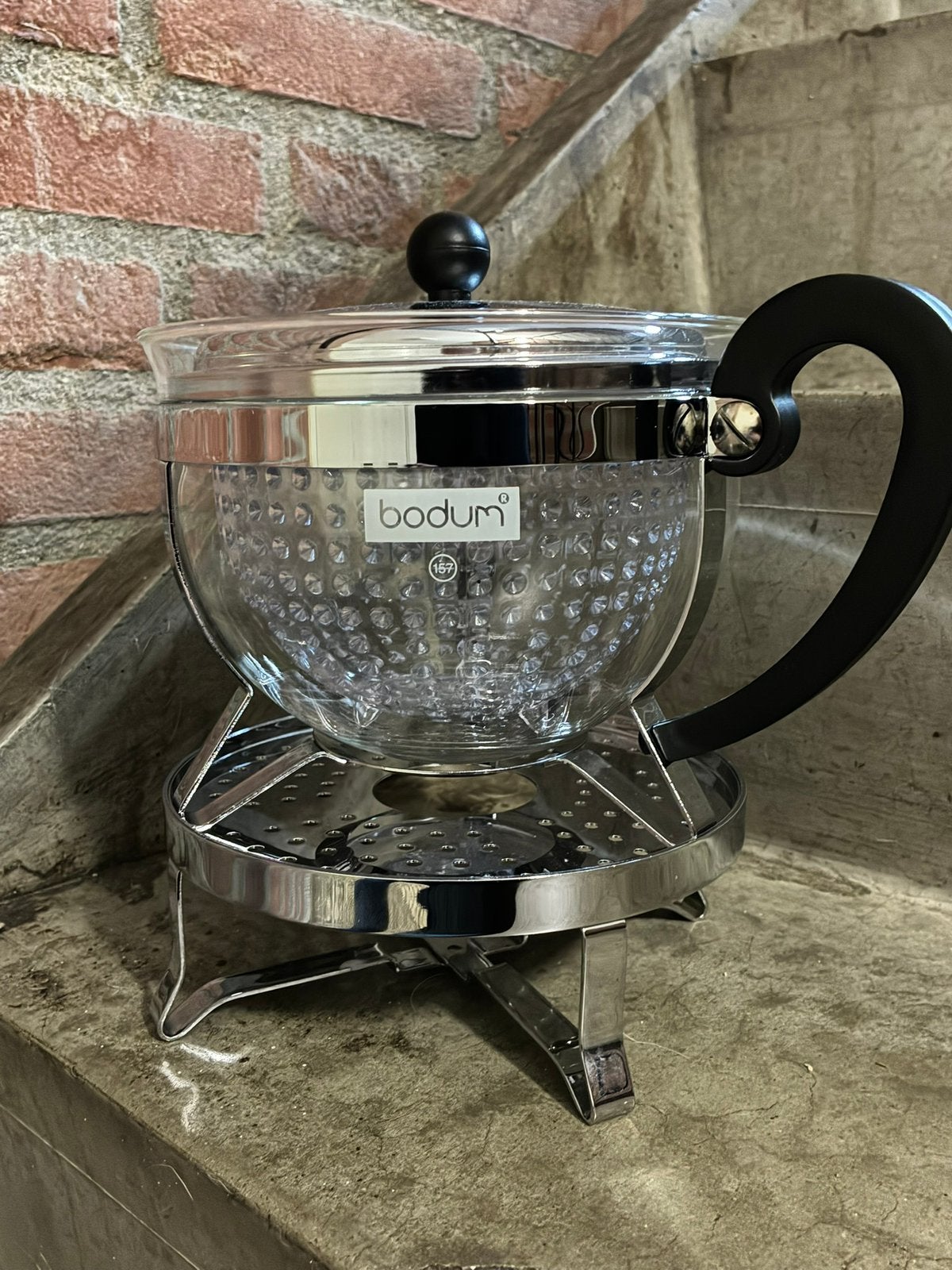 Theepot Set Bodum Chambord - compleet - 1,3 L (3-Delig), Theepot/fluitketel, Bodum, Ophalen of Verzenden, Overige materialen