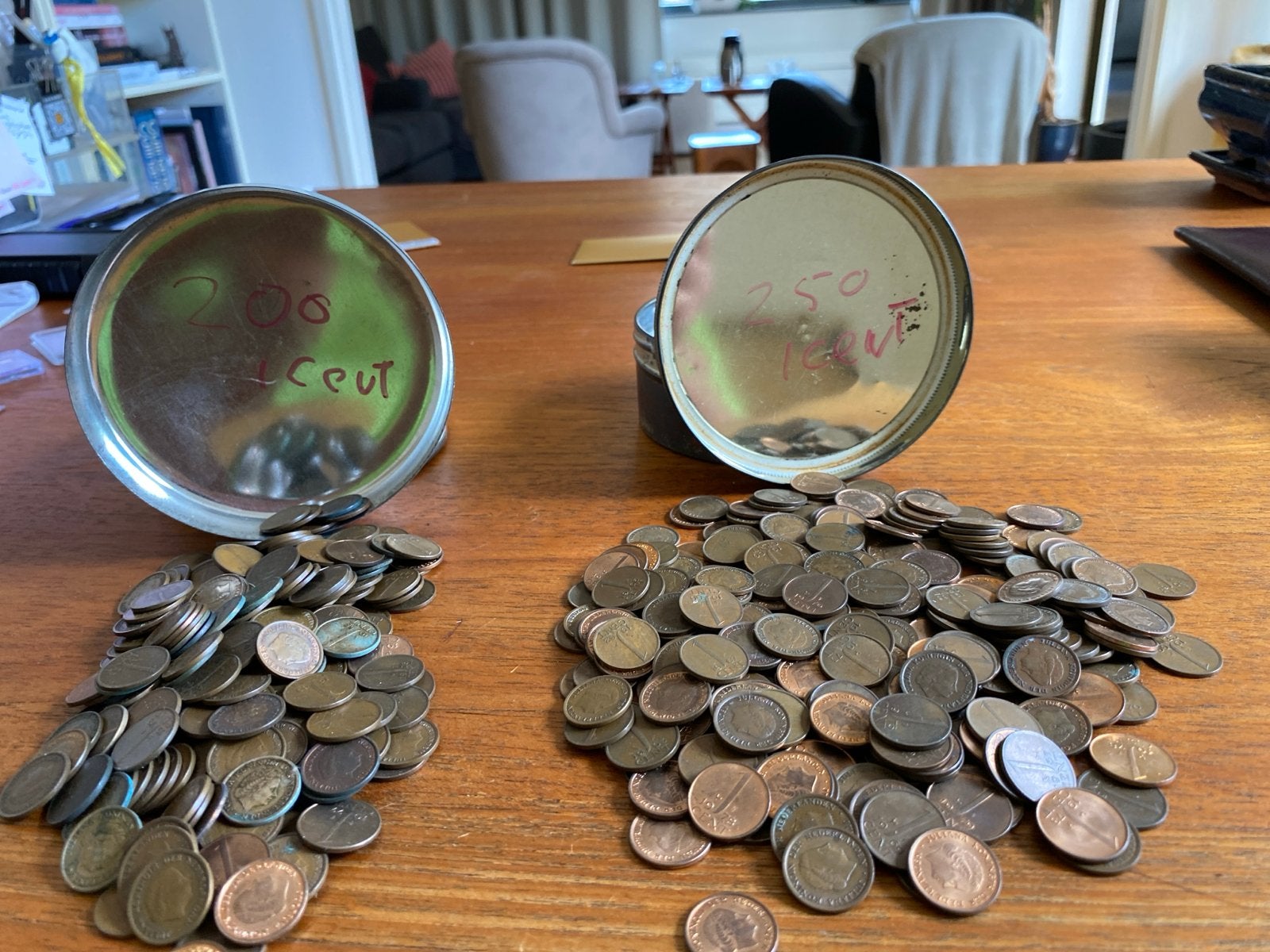 Verzameling Nederlandse 1 cent munten in totaal 450, Postzegels en Munten, Munten | Nederland, Ophalen of Verzenden, Koningin Juliana