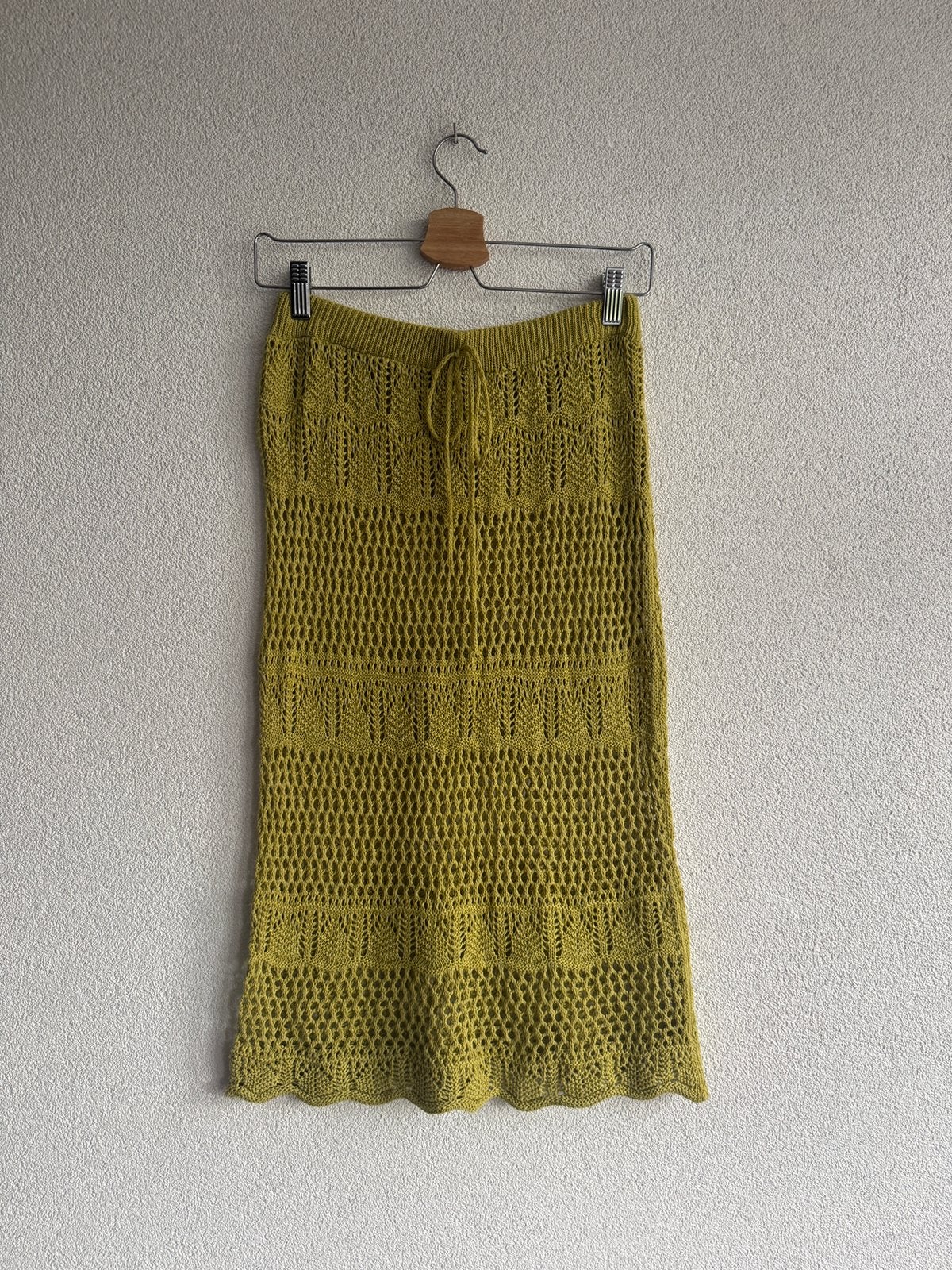 Vintage Y2K lichtgroen gehaakte zomerse midi rok, Vintage, Vintage, Vintage, Ophalen of Verzenden