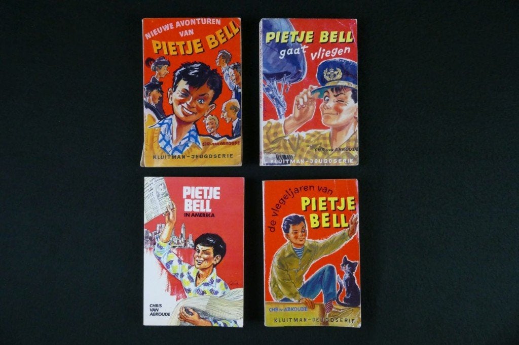 4x Boeken van Pietje Bell: Chris van Abkoude, Ophalen of Verzenden, Gelezen, Chris van Abkoude, Fictie algemeen