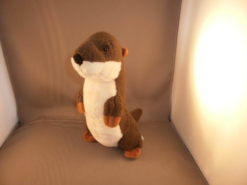 Pia soft toys otter twee kleurig bruin en wit 30 cm korrels, Overige merken, Overige karakters, Overige typen, Wasbaar