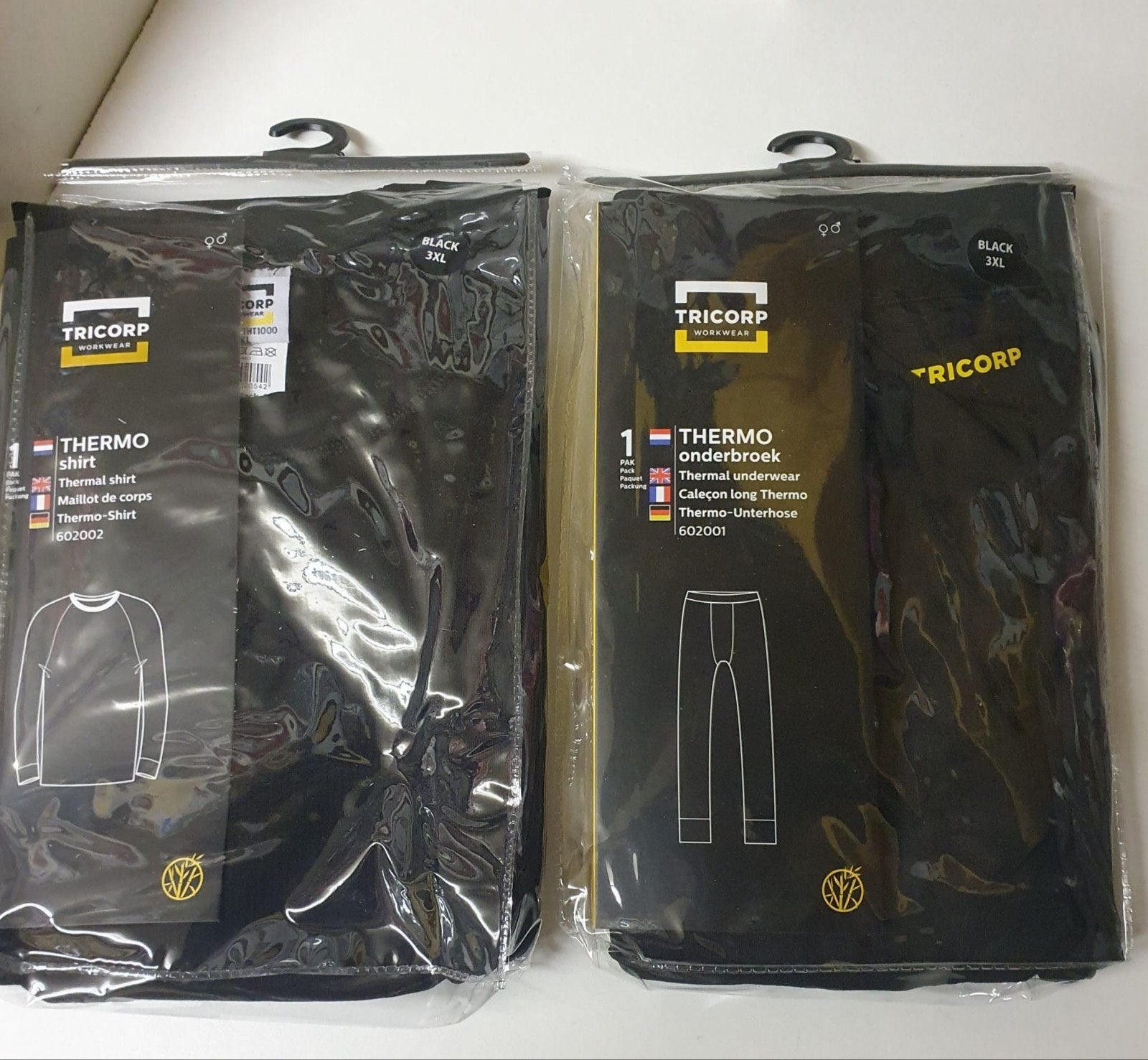 NIEUW Tricorp Thermo ondergoed set - shirt & lange broek, Kleding | Heren, Ophalen of Verzenden, Zwart, Tricorp, Overige typen
