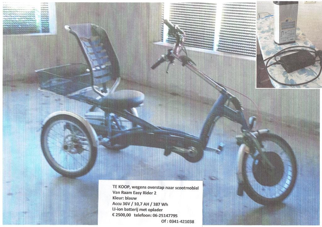 Driewieler voor volwassenen, Fietsen en Brommers, Fietsen | Driewielfietsen, Ophalen, Gebruikt, Trommelrem, Van Raam Easy Rider