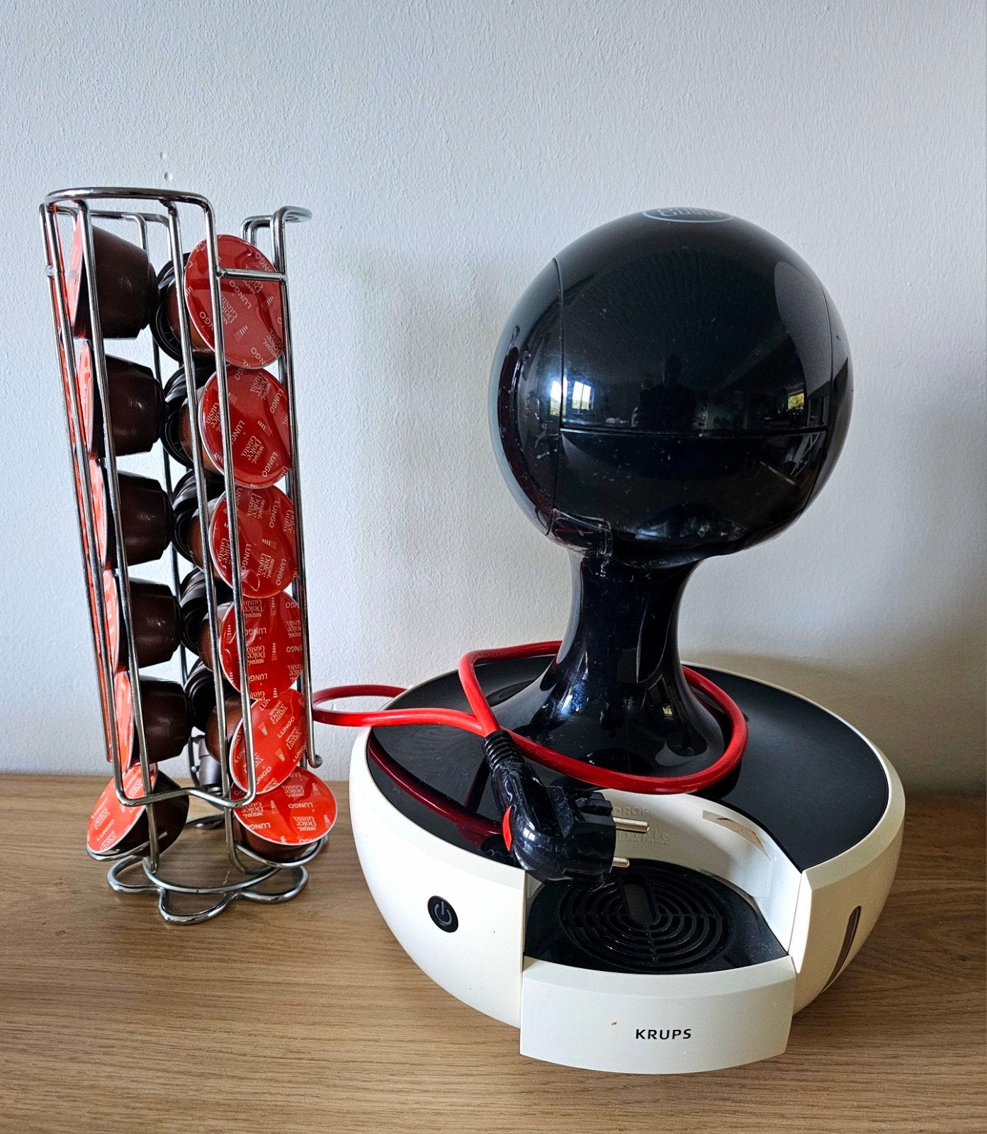 Dolce Gusto Drop met cup- houder en extra cups!, Ophalen of Verzenden, Gebruikt, Dolce Gusto, Dolce Gusto