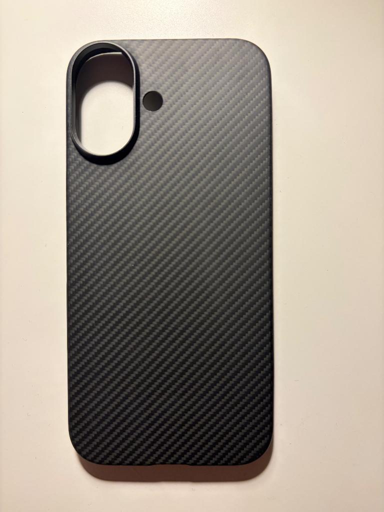 Pitaka iPhone 17 aramid fibre case, IPhone 17, Zwart, Overige merken, Hoesje of Tasje