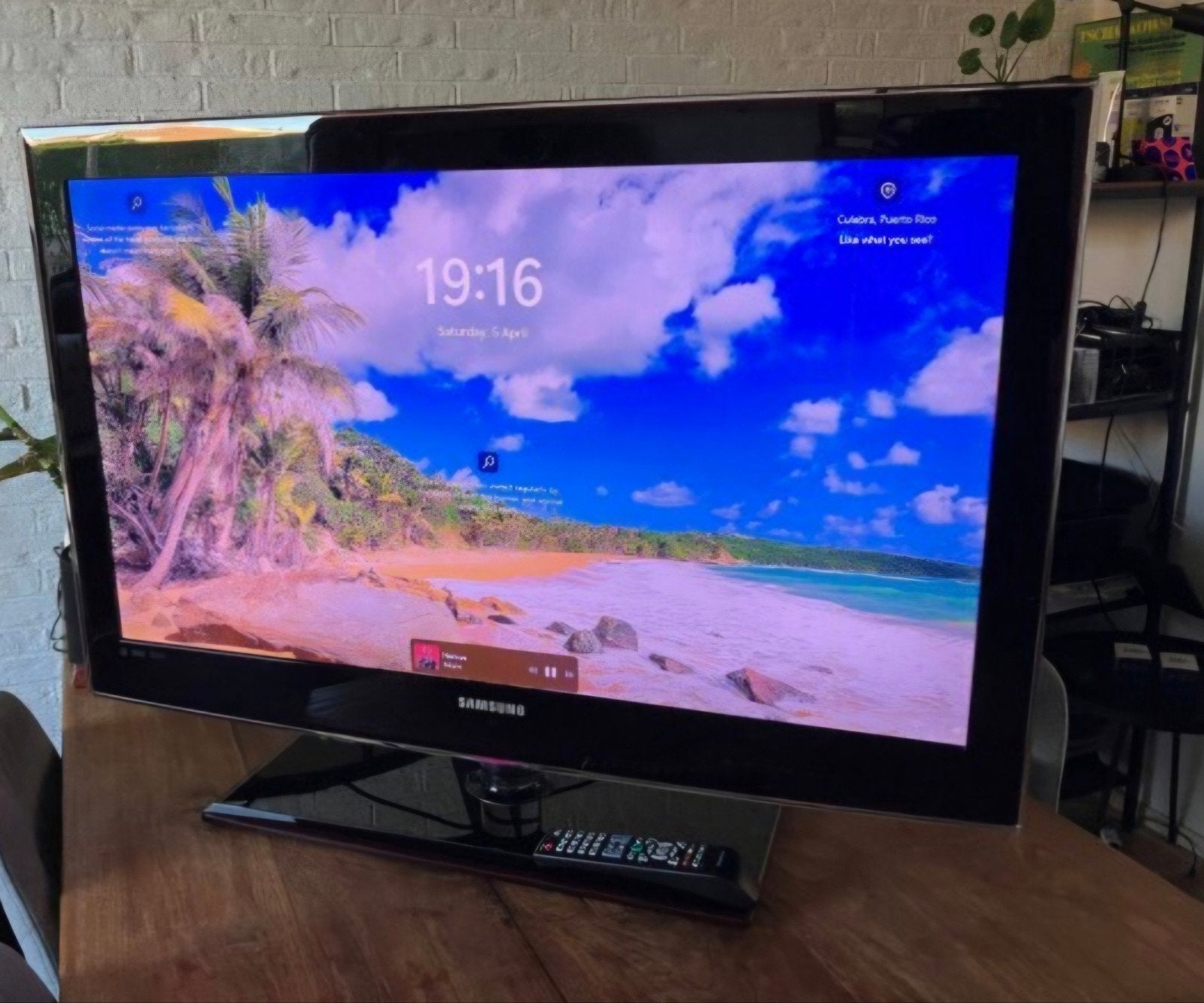 Samsung 37 inch tv, Ophalen, 50 Hz, 80 tot 100 cm, Zo goed als nieuw