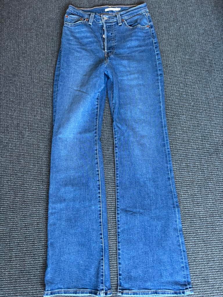 Levis Ribcage Bootleg Jeans W28/L33, Ophalen of Verzenden, Gedragen, Blauw, W28 - W29 (confectie 36)