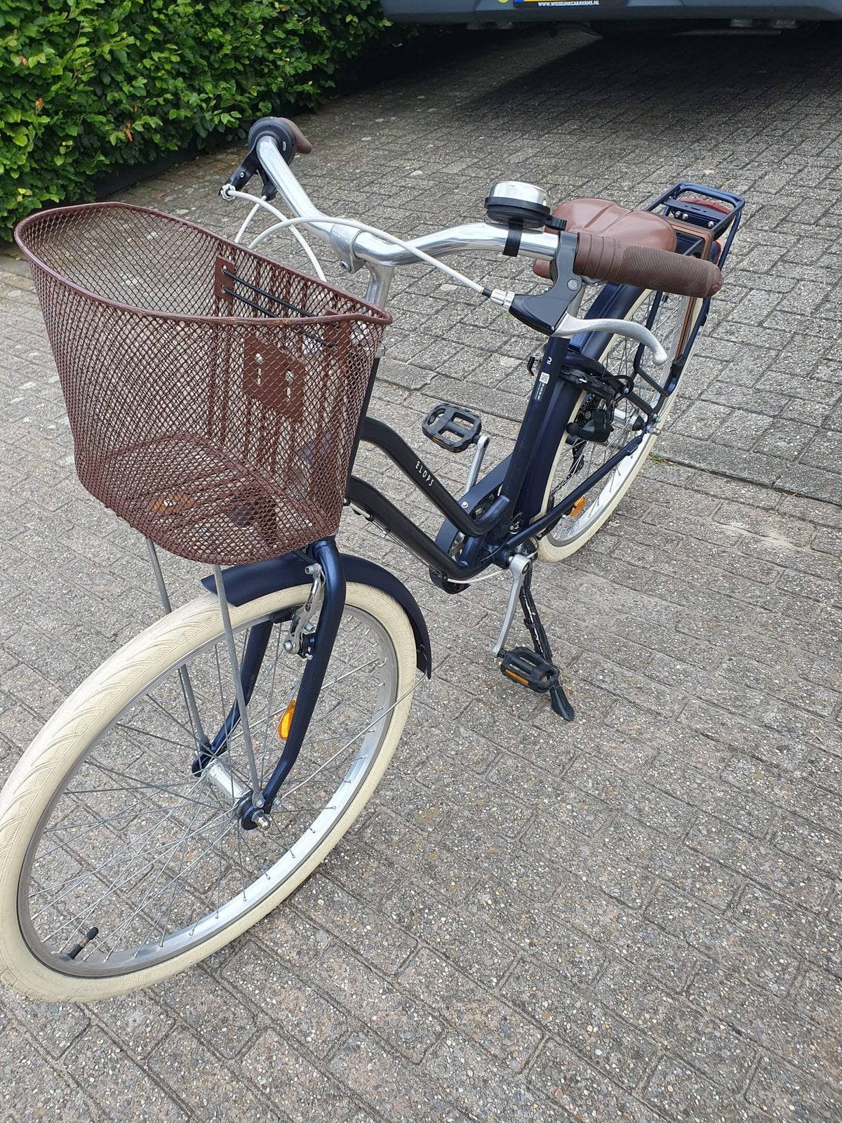 Meisjesfiets donkerblauw 26inch, Versnellingen, Zo goed als nieuw, Minder dan 47 cm, 0 zitjes