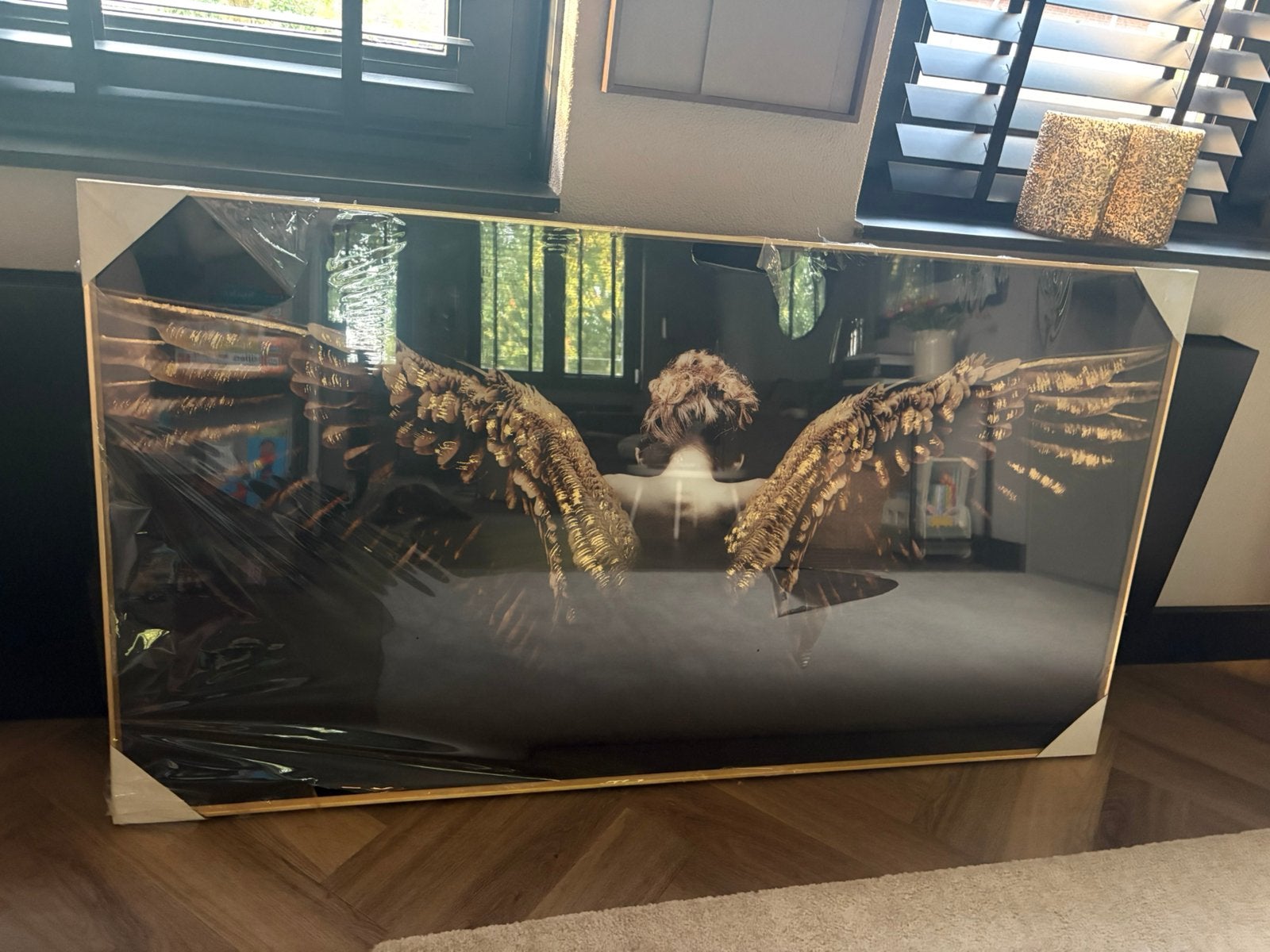 Coco Maison Fotoschilderij Angel Wings - gouden lijst, Ophalen, Nieuw, 125 cm of meer, Schilderij