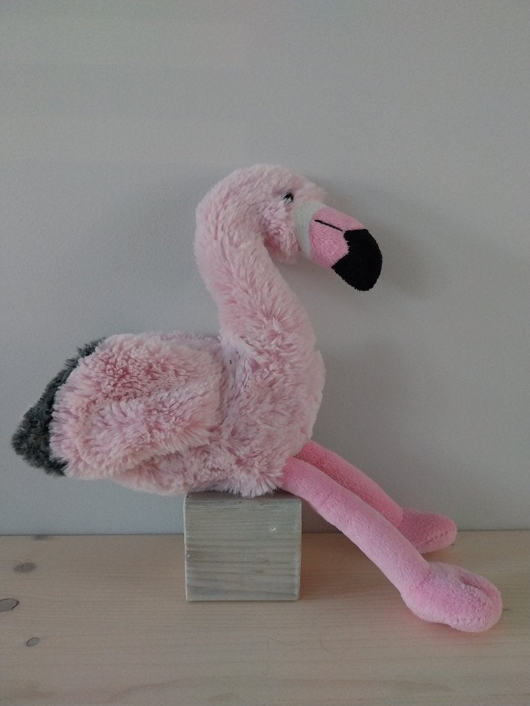 Knuffel Flamingo 18 cm, Overige merken, Overige karakters, Overige typen, Ophalen of Verzenden