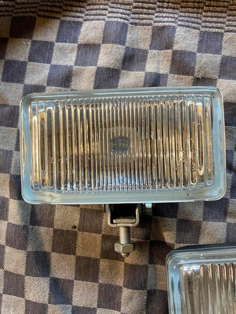 Oldtimer 2 Hella Witte mistlampen type comet 450, Auto-onderdelen, Verlichting, Ophalen of Verzenden, Gebruikt