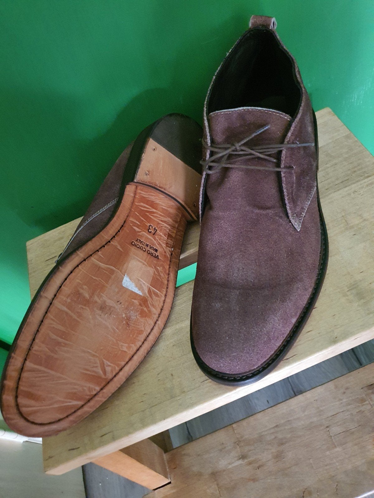 Mooie suede leren Giuseppi Maurizio maat 43 nieuw, Ophalen of Verzenden, Zo goed als nieuw, Bruin