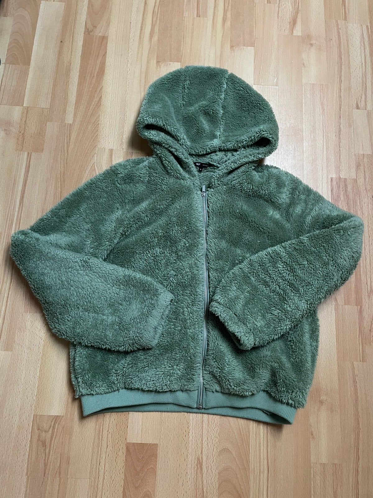 Teddy bont vest. Groen. Jas., Ophalen of Verzenden, Zo goed als nieuw, Maat 46/48 (XL) of groter, Groen