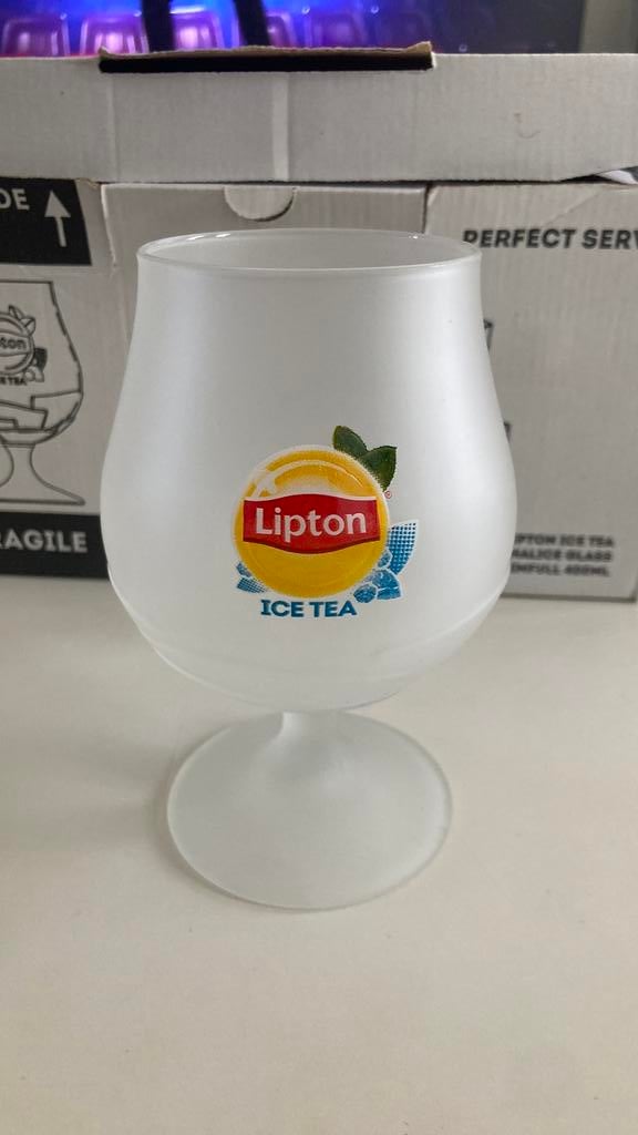 5x Lipton Ice Tea glazen 400 ml - Nieuw in doos, Ophalen of Verzenden, Overige typen