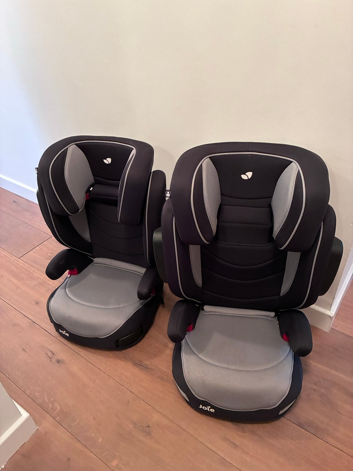 2x Joie autostoel met Isofix en bekerhouders, Overige merken, Gebruikt, 15 t/m 36 kg, Afneembare rugleuning