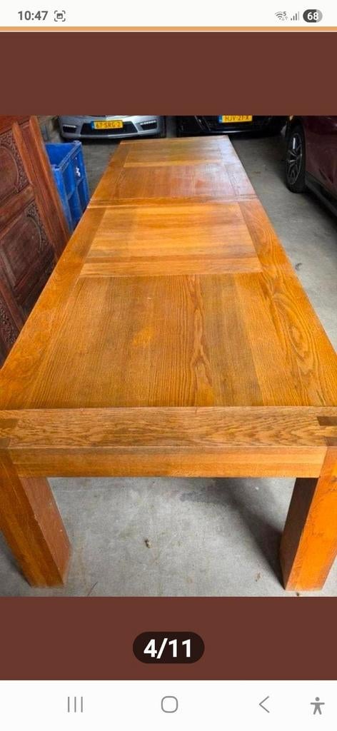 Eiken tafel 350 cm lang, Antiek en Kunst, Ophalen