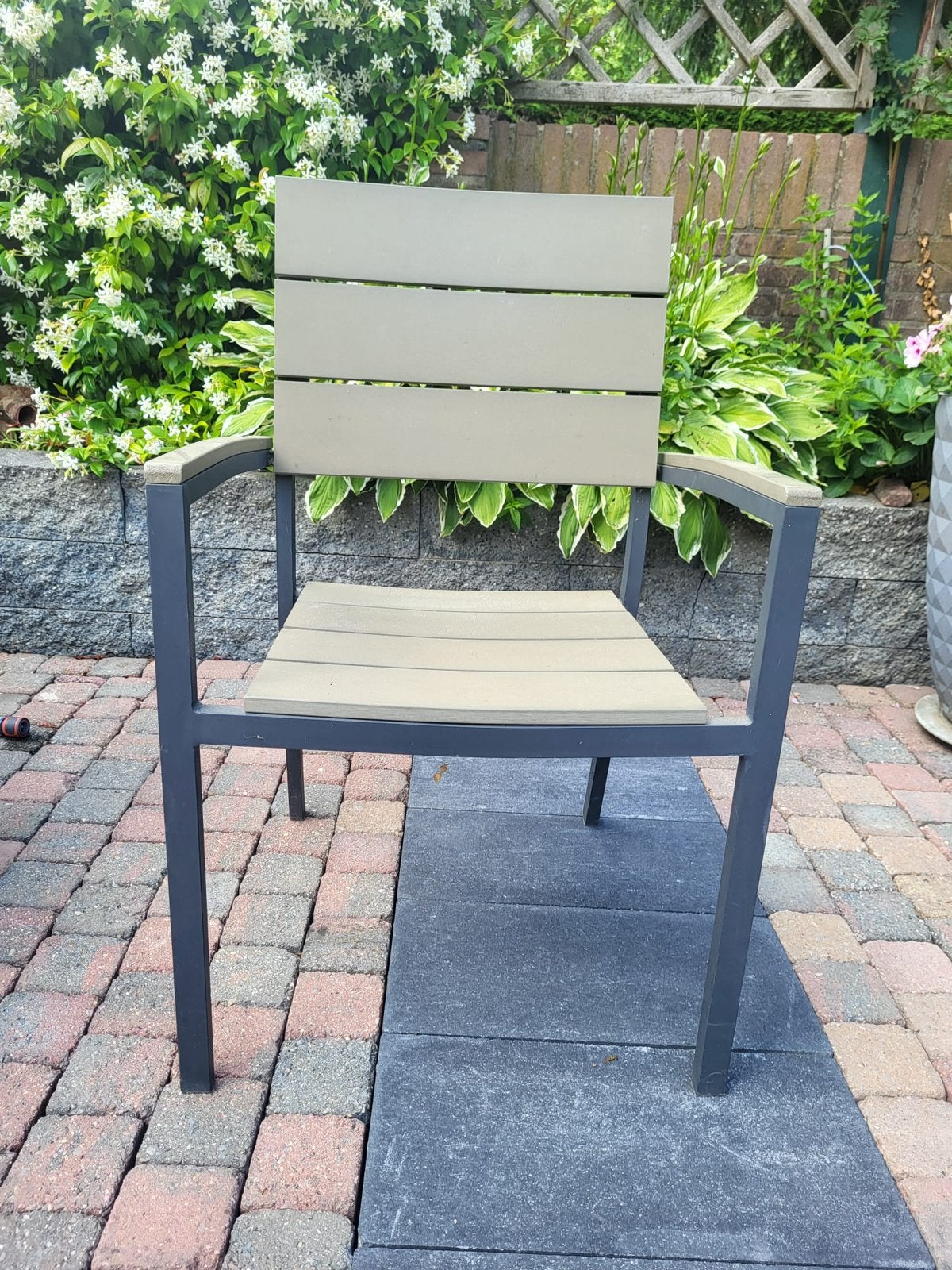 Tuinstoelen, Tuin en Terras, Tuinsets en Loungesets, Ophalen, 4 zitplaatsen, Aluminium, Zo goed als nieuw