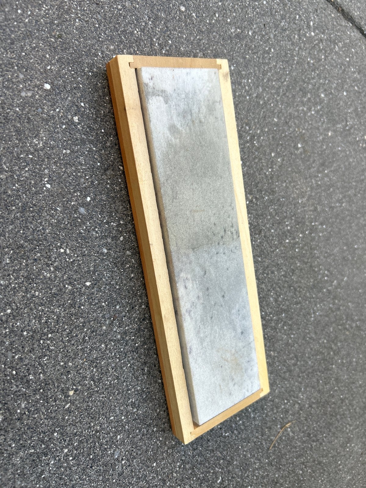 GATCO Soft Arkansas slijpsteen / wetsteen met houten houder, Ophalen, Gebruikt, Snijgereedschap, Overige merken