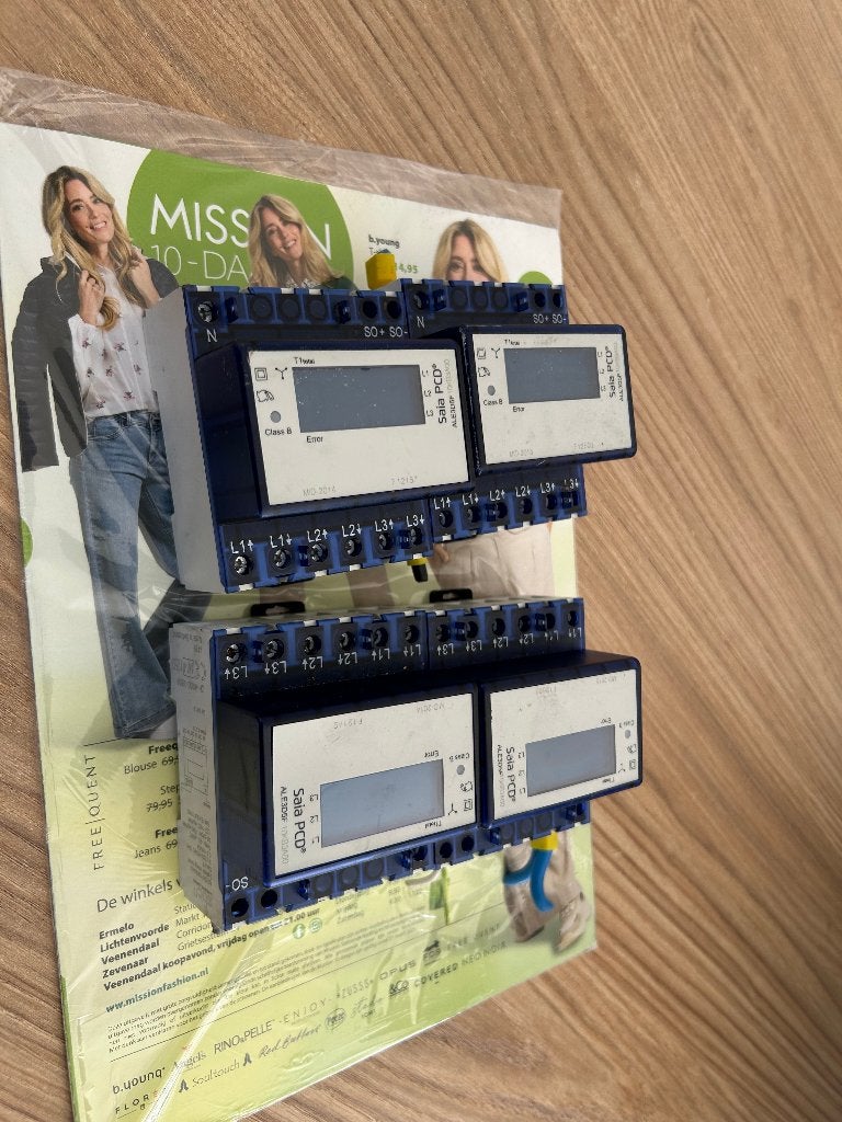 :4x Saia PCD ALE3D5F Energiemeter / 3-fase kWh meter, Ophalen of Verzenden, Gebruikt