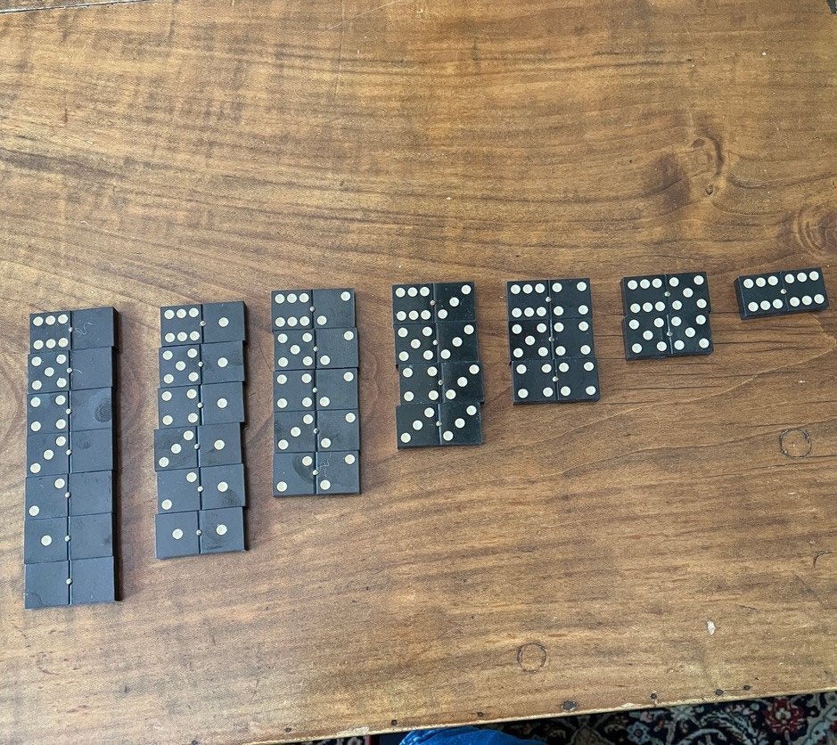 Oud domino spel, Ophalen of Verzenden