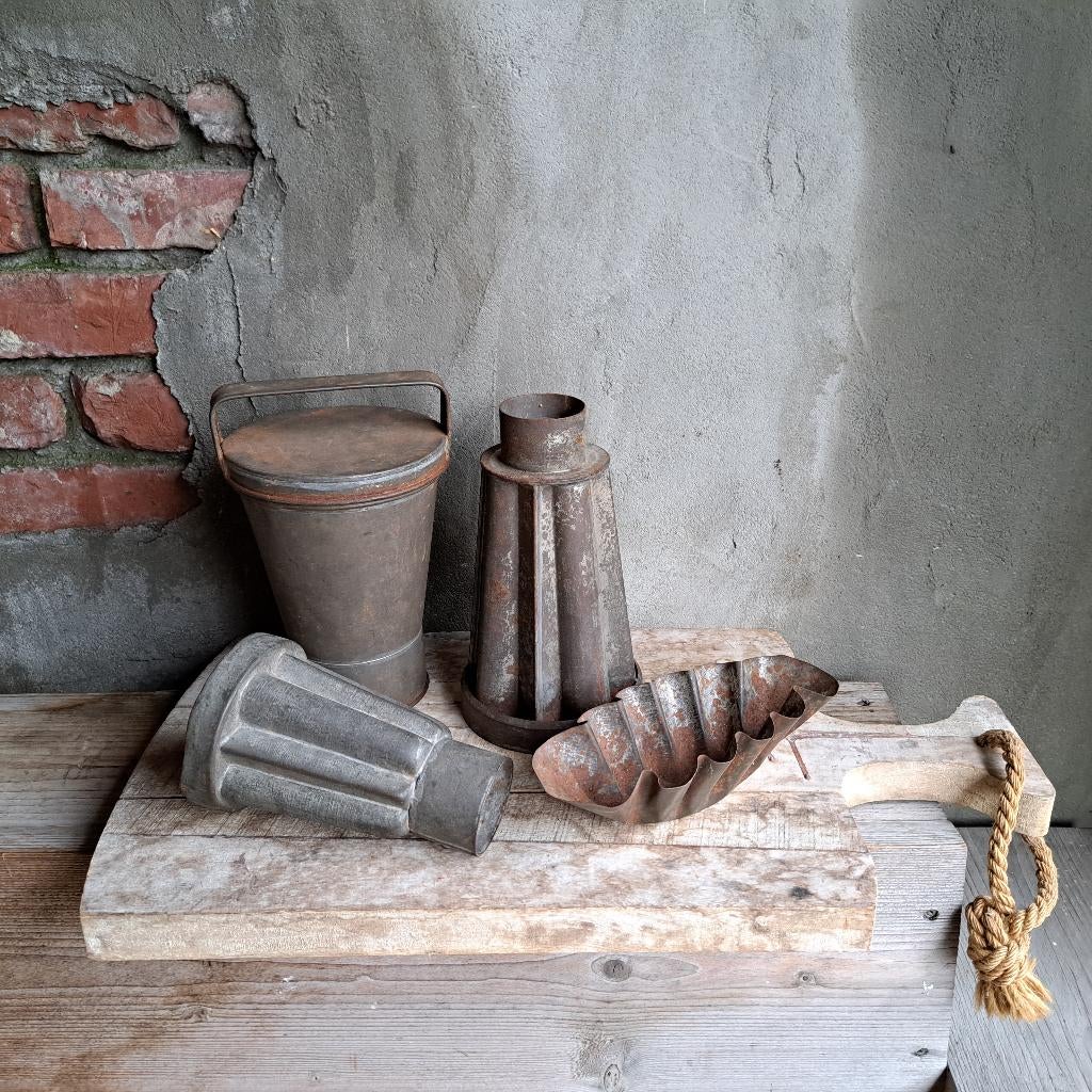 Oude brocante ijsvorm bakvorm broodplank *Etage3*, Gebruikt, ., Ophalen of Verzenden, .