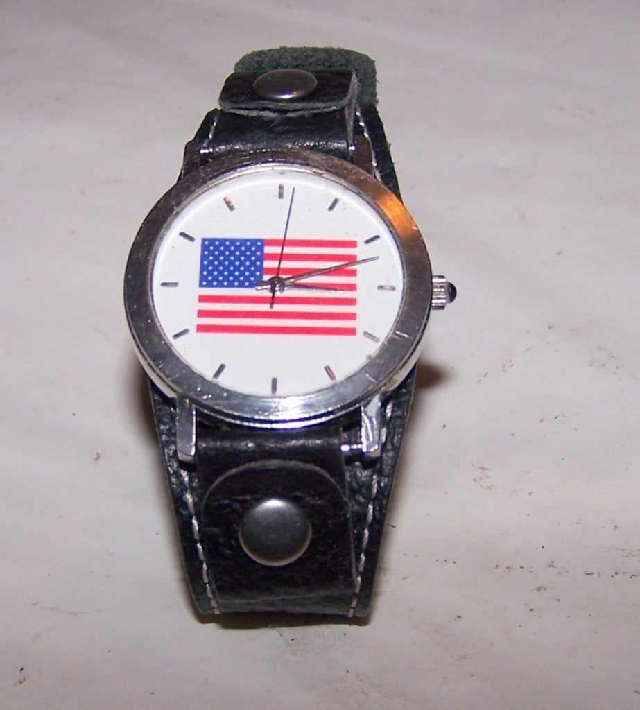 Marcel Watch Corporation Patriotic Quartz horloge. Izgs., Sieraden, Tassen en Uiterlijk, Overige Accessoires, Ophalen of Verzenden