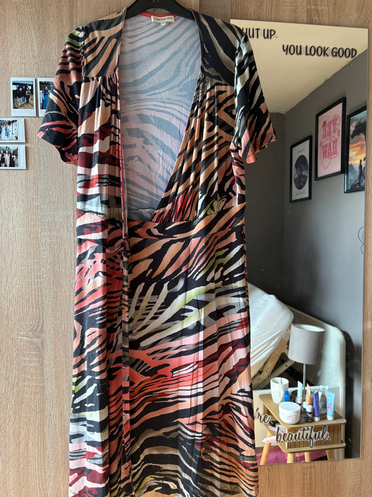 Dames jurk tramontana, Kleding | Dames, Jurken, Ophalen of Verzenden, Zo goed als nieuw, Zwart, Onder de knie