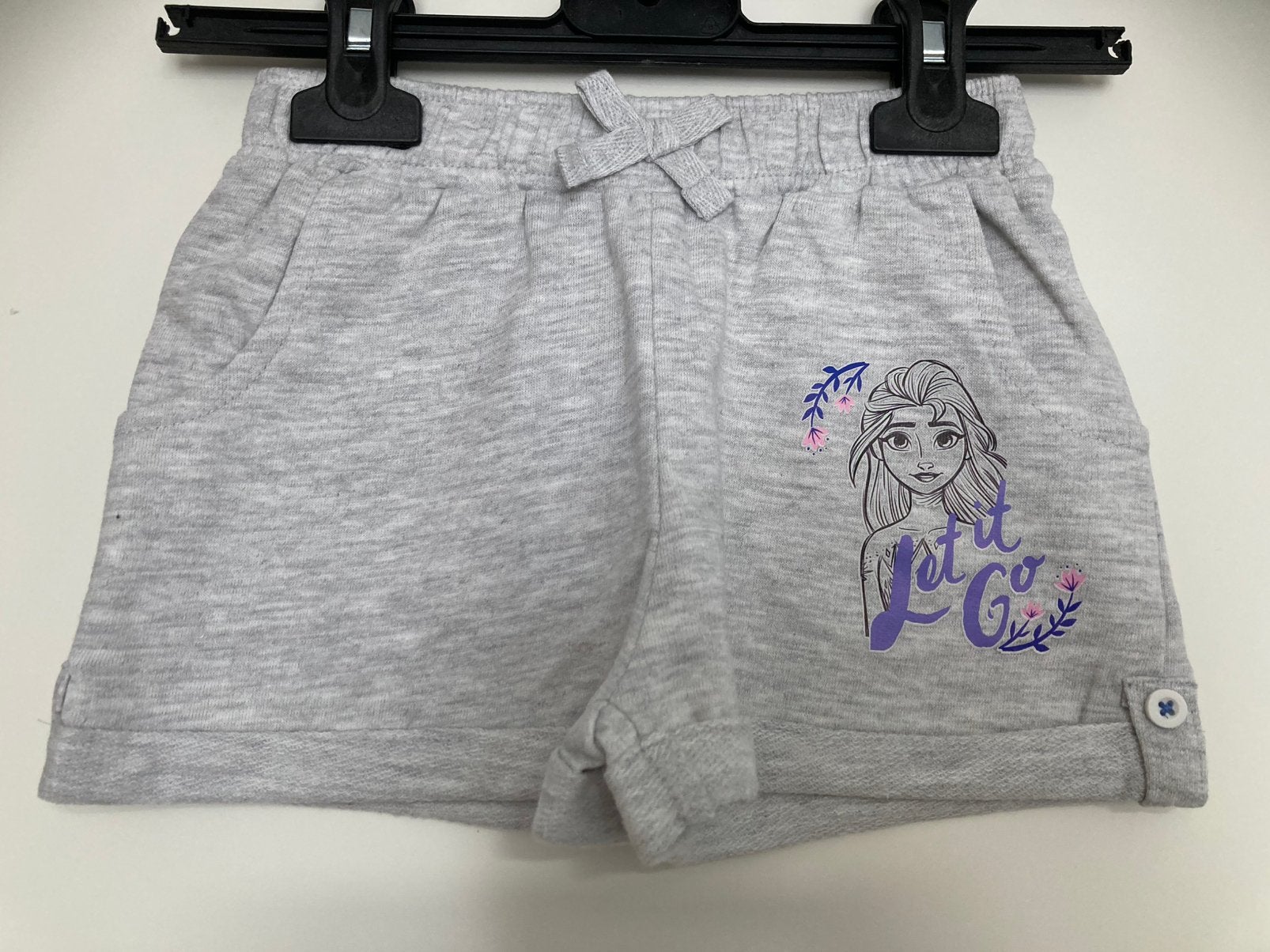 Nieuwe korte broek / short Disney Frozen grijs maat 110, Kinderen en Baby's, Kinderkleding | Maat 110, Ophalen of Verzenden, Nieuw