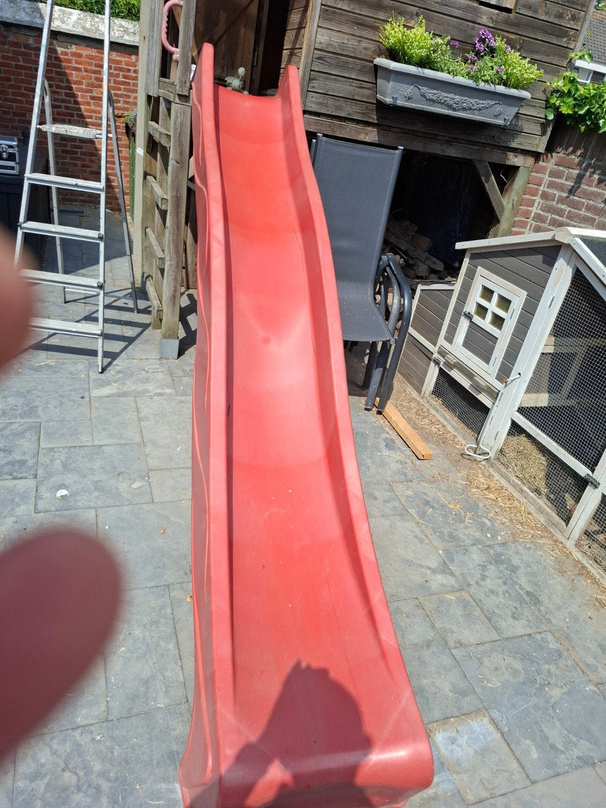 Rode glijbaan voor speeltoestel - Gebruikt, Ophalen, Gebruikt, Glijbaan