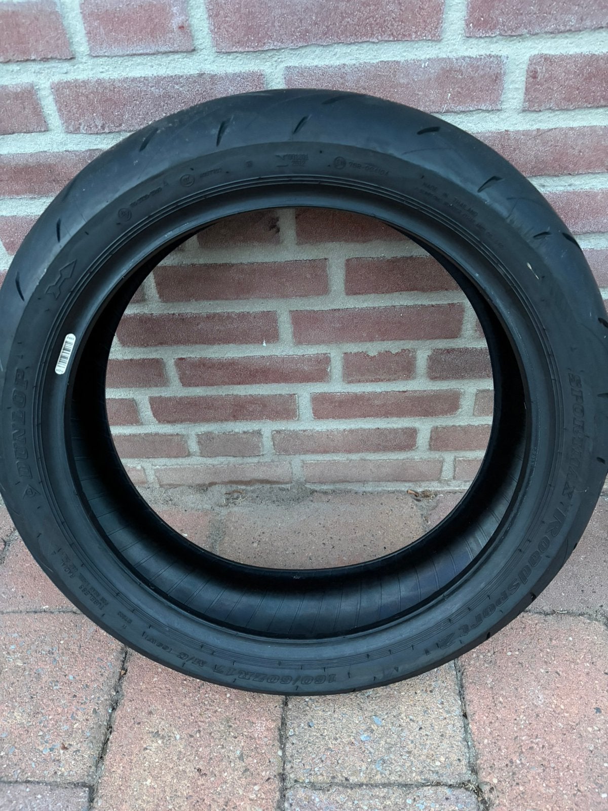 Dunlop sportmax roadsport 2 160-70/17 met spijkertje, Ophalen of Verzenden