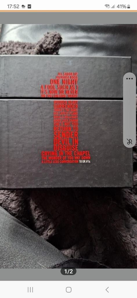 Elvis Presley Single CD Box - UK #1s Collectie, 6 singles of meer, Ophalen of Verzenden, Gebruikt, Pop