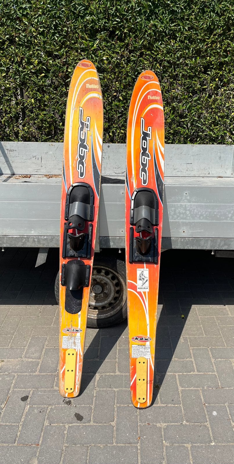 Houten waterski’s, Watersport en Boten, Ophalen, Gebruikt, 160 cm of meer, Waterski's