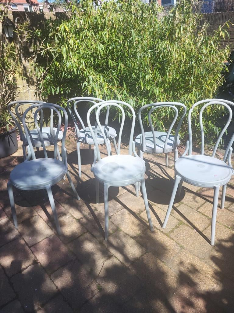 Tuin eetstoelen., Ophalen of Verzenden, Gebruikt, Kunststof