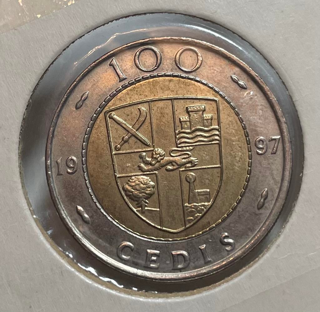 100 cedis Ghana 1997, Ophalen of Verzenden, Overige landen