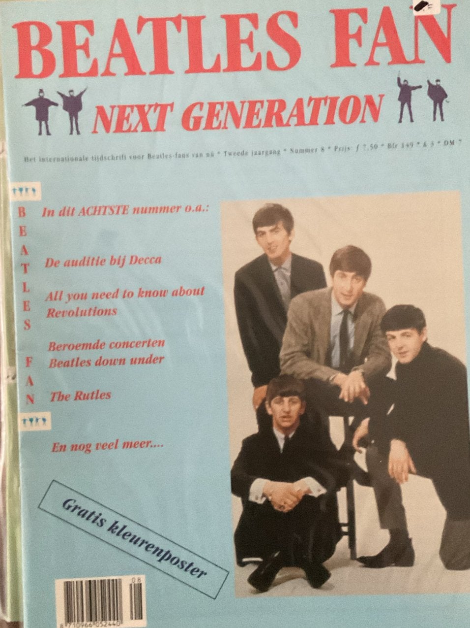 Beatles Fan Next Generation - Nummer 8 met poster, Verzenden, Zo goed als nieuw, Muziek, Film of Tv
