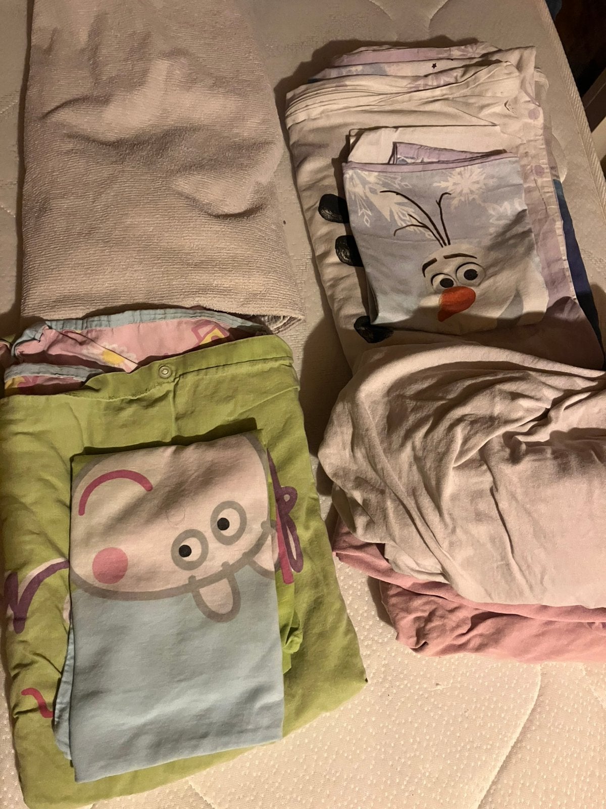 Beddengoed peuterbed meisjes, Gebruikt, Meisje, Wit, Ophalen of Verzenden